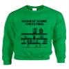 ALLNTRENDS Adult Crewneck Highest Score Christmas Ugly Sweater Holiday Top (L, Irish Green) view 1