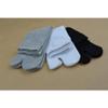 3 Pairs of Elastic Cotton Tabi Toe Socks (White/Grey/Black) view 4