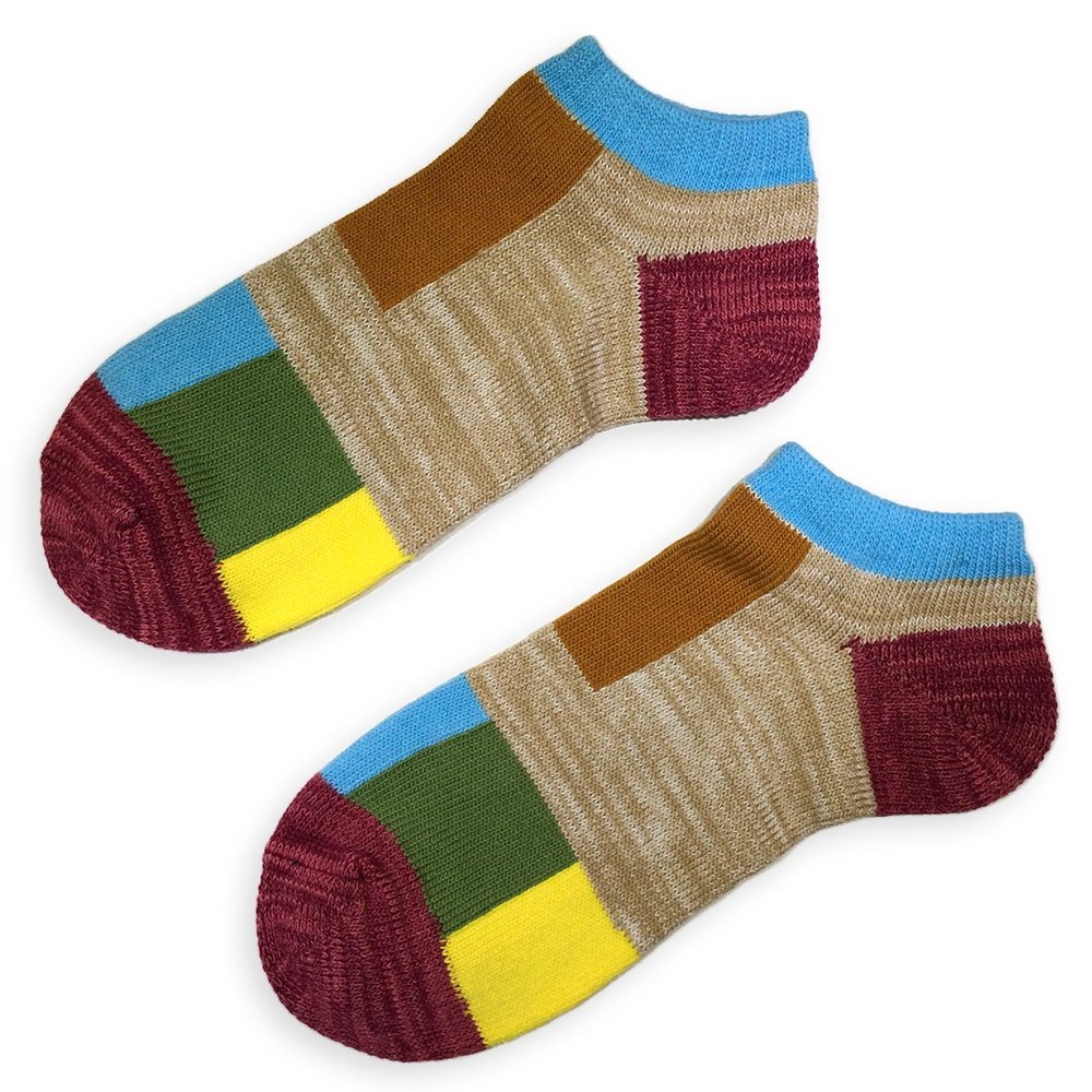 Colorful Plaid Men's Socks - Ginger