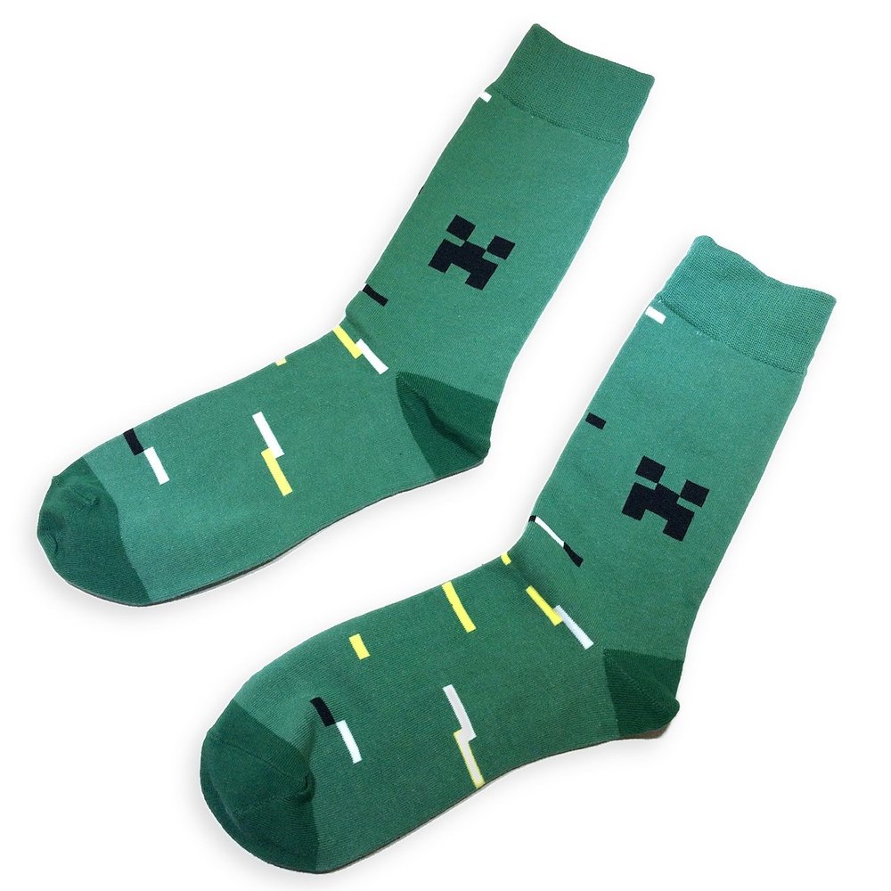 Fashion Style Men's Crew Socks - Green