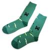 Fashion Style Men's Crew Socks - Green view 1