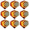 iFlight Ruthless 3 Sets of Standard Dart Flights Plus 1 Set of 3 Aluminum Dart Flight Protectors (Flaming Dartboard) view 2