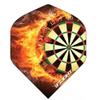 iFlight Ruthless 3 Sets of Standard Dart Flights Plus 1 Set of 3 Aluminum Dart Flight Protectors (Flaming Dartboard) view 4