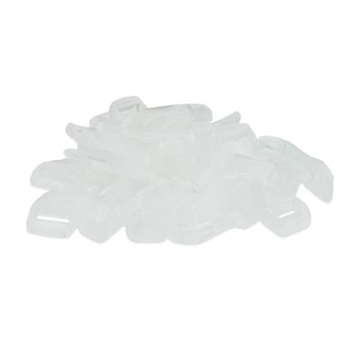 Paracord Planet Bulk Quantity - 3/8 Inch Contoured Quick Side Release Plastic Buckle Snap Clasp Available in and Quantities (500 Pack, Clear White)
