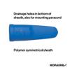 Morakniv Eldris Fixed-Blade Pocket-Sized Knife with Stainless Steel Blade and Plastic Sheath, Blue, 2.2 Inch view 3