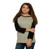 Monag Unisex Youth Raglan Tee Heather/Black YXL view 1
