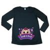 Long Sleeve Baby Girl Pillow Cute Future Mom Mommy Maternity DT T-Shirt Tee (X-Large, Black) view 1
