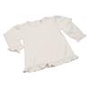 Monag Long Sleeve Ruffle Tshirt, Toddler Ruffle Top, Blank Frill Long Sleeve T-Shirt 6y White view 1