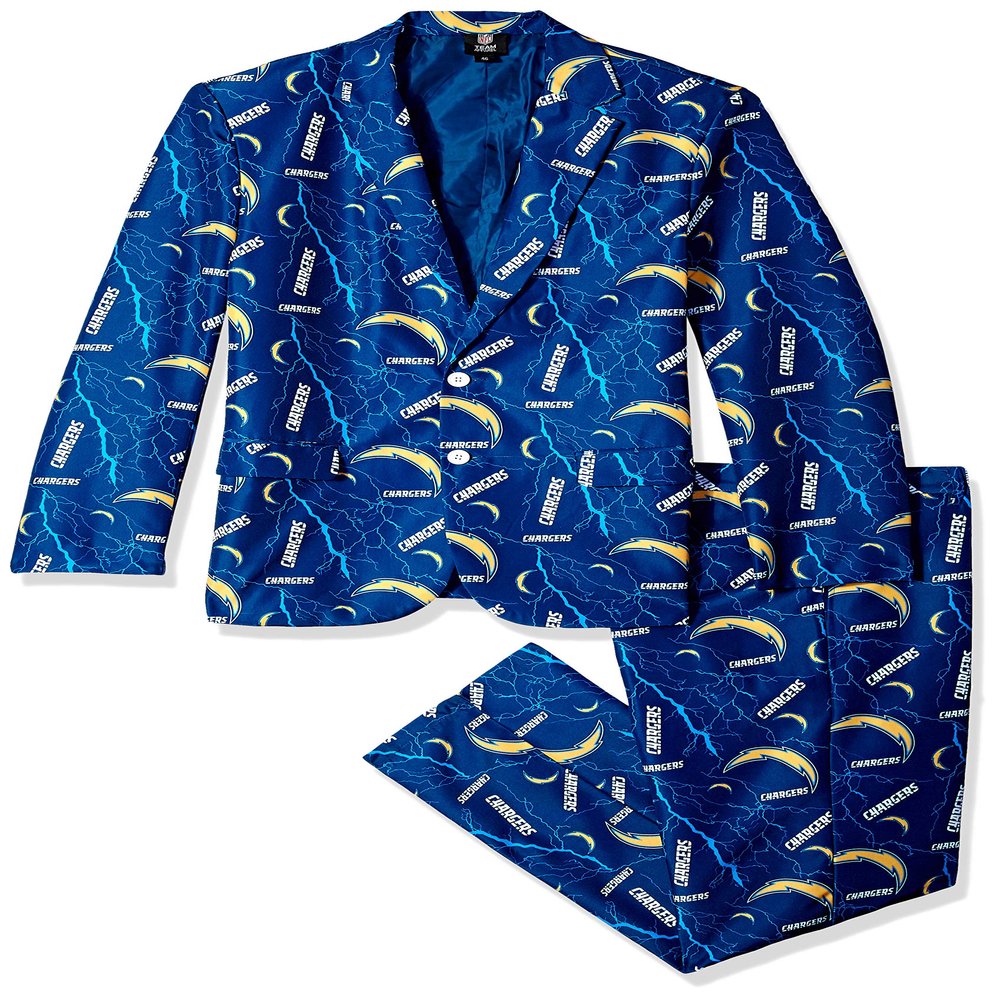 FOCO Los Angeles Chargers Repeat Ugly Business Suit - Mens Size 46
