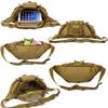 CREATOR Tactical Waist Pack Military Fanny Pack Outdoor Army Waist Bag Large Waist Pack for Daily Life Cycling Camping Hiking Hunting Fishing Black Camo Black view 4