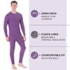 Rocky Thermal Underwear Men Long Johns Men Thermal Underwear Thermals Mens Base Layer Mens Thermals Top and Bottom Set (Plum, Small, Standard Weight - 185 GSM, One Pack) view 2