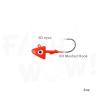 2pcs Fish WOW! 4oz Shad Jig Head 32786 MUSTAD Hook 2X Strong 9/0 Black Nickel Hooks Jigheads - Red view 2