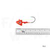 2pcs Fish WOW! 4oz Shad Jig Head 32786 MUSTAD Hook 2X Strong 9/0 Black Nickel Hooks Jigheads - Red view 4