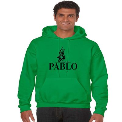 ALLNTRENDS Men's Hoodie Pablo Mexicanos Unidos Patron Top (XL, Irish Green)