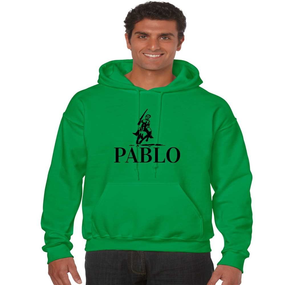 ALLNTRENDS Men's Hoodie Pablo Mexicanos Unidos Patron Top (XL, Irish Green)