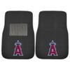 FANMATS 20570 Los Angeles Angels 2-Piece Embroidered Team Logo Car Mat Set, Front Row Automotive Floor Mats view 1