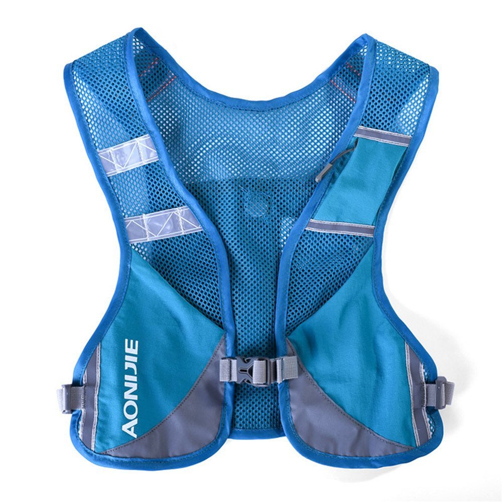 AONIJIE Outdoor Hiking Hydration Backpack Marathon Backpack Male Lightweight Vest Climbing Cycling Backpack (Blue)