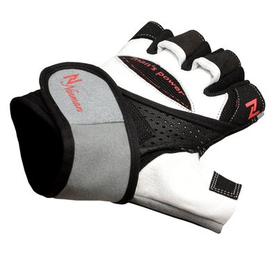 Pro Lift Gel Weight lifting body building gloves Gym Straps Bar Leather Grip (S)