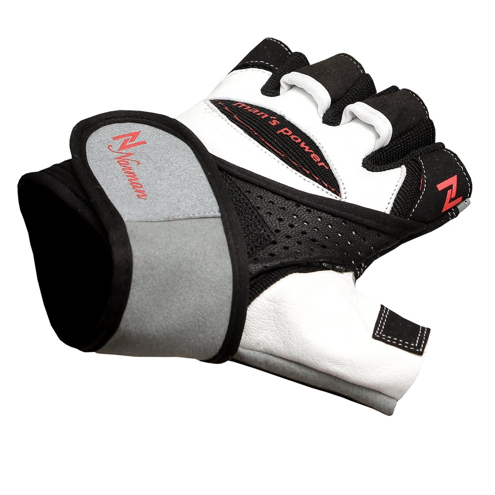 Pro Lift Gel Weight lifting body building gloves Gym Straps Bar Leather Grip (S)