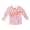 KicKee Pants Girls Long Sleeve Diagonal Ruffle Tee, Lotus Mussels, Girls 8 view 1