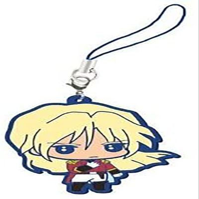 Bandai Gundam Wing Shin Kidou Sneki Capsule Rubber Character Mascot Keychain ~2" - Zechs Merquise