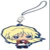 Bandai Gundam Wing Shin Kidou Sneki Capsule Rubber Character Mascot Keychain ~2" - Zechs Merquise view 1
