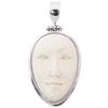 FifiRose Goddess Carving Bison Bone 925 Sterling Silver Pendant, 1 3/4" view 3