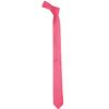 K. Alexander Skinny Hot Pink Tie 2 Inch Solid Mens Tie Satin view 3