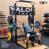 Valor Fitness Power Rack Squat Stand - Multi Grip Pull Up Bar with Adjustable Height, Plate Storage, and Resistance Band Pegs Max 1000 lb - Home Gym view 2