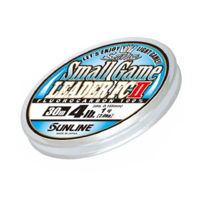 SUNLINE Saltimate Leader Small Game Leater FC II Fluorocarbon 98.4 ft (30 m), No. 0.6, 2 lbs, Natural Clear