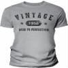 1956 Birthday Shirt for Men - Vintage Stars 1956 Aged to Perfection - 70th Birthday Gift - F/Sport Grey-4X view 1