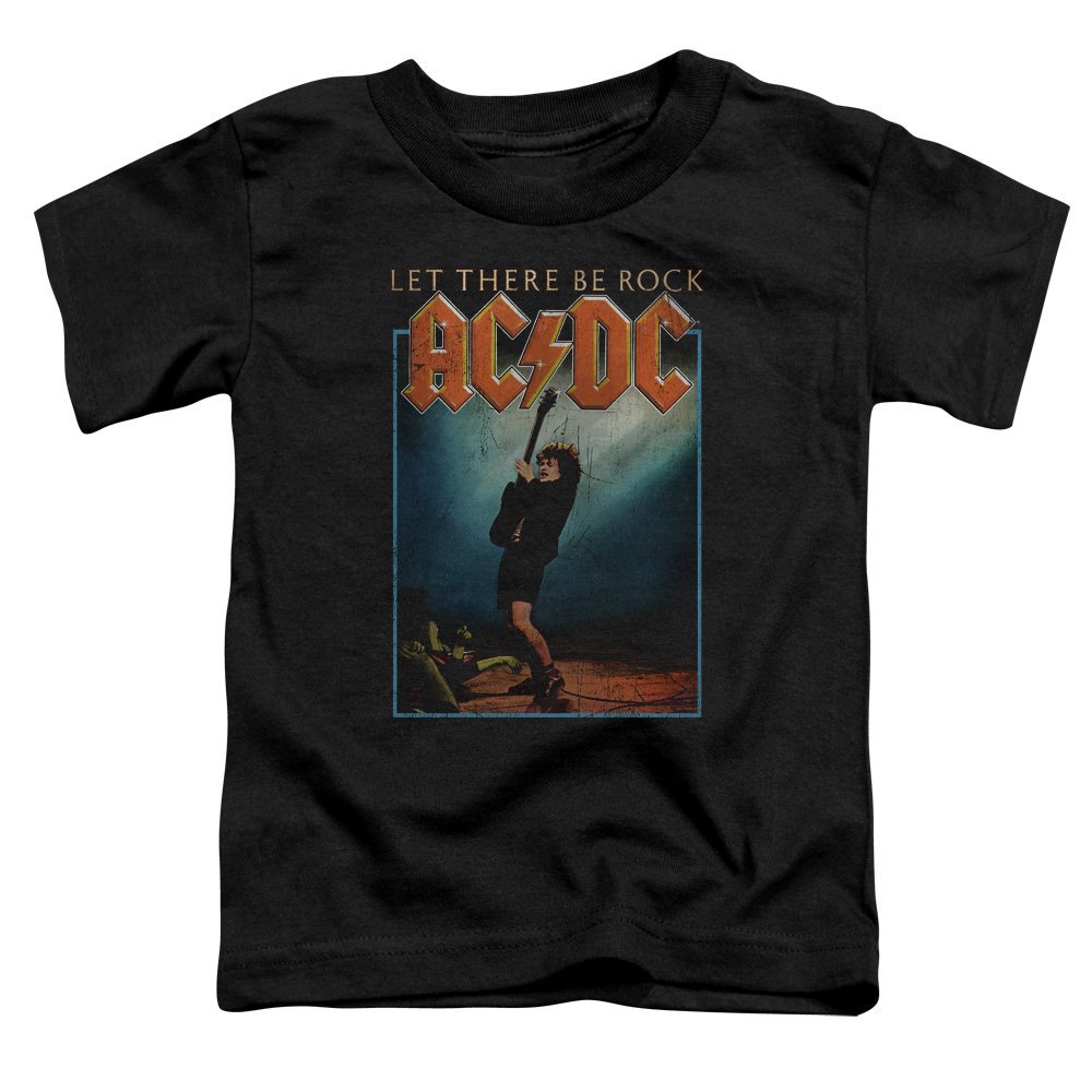Toddler: AC/DC- Let There Be Rock Distressed Stamp Baby T-Shirt Size 4T