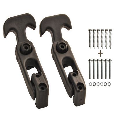 Accessbuy Flexible T-Handle Rubber Draw Latch for Cooler,Boat,Golf Cart,Tool Box,Off-Road Vehicles,Farm Machinery or Engineering Machine Hood (2 Pack with 12PCS Screws)