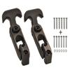 Accessbuy Flexible T-Handle Rubber Draw Latch for Cooler,Boat,Golf Cart,Tool Box,Off-Road Vehicles,Farm Machinery or Engineering Machine Hood (2 Pack with 12PCS Screws) view 1