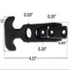Accessbuy Flexible T-Handle Rubber Draw Latch for Cooler,Boat,Golf Cart,Tool Box,Off-Road Vehicles,Farm Machinery or Engineering Machine Hood (2 Pack with 12PCS Screws) view 2