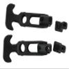 Accessbuy Flexible T-Handle Rubber Draw Latch for Cooler,Boat,Golf Cart,Tool Box,Off-Road Vehicles,Farm Machinery or Engineering Machine Hood (2 Pack with 12PCS Screws) view 4