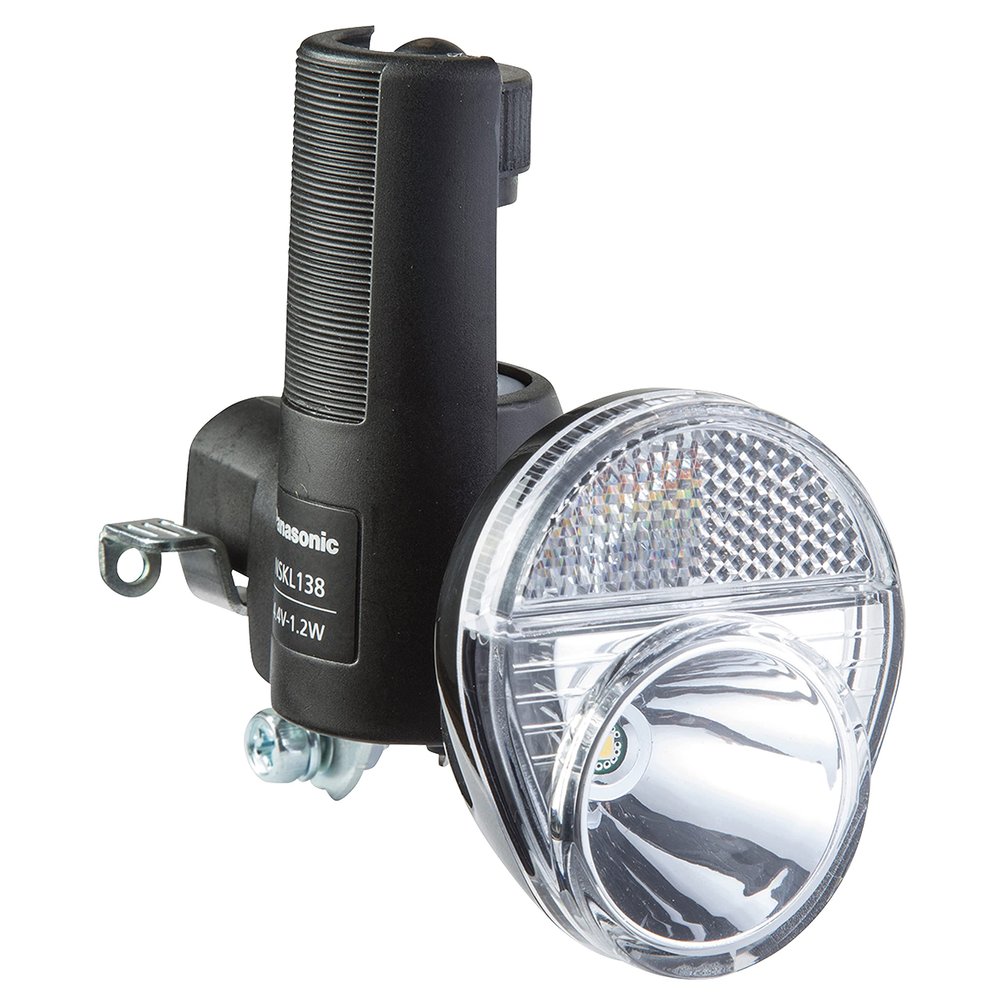 Panasonic NSKL138-B LED Power Generation Lamp, Wide LED, Bicycle, Black, W2.3 x D 5.0 x 4.1 inches (58 x 128 x 105 mm)