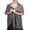 Achillea Soft Silky Pashmina Scarf for Women  Shawl Wrap for Evening Dresses, Bridesmaids, Weddings & Everyday Wear (Grey) view 1