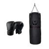Bestzo MMA Punching Bag - Cylinder Shape Pound/Floor Striking -Black-Synthetic Leather -59 inch view 1