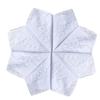 CoCoUSM Womens White Embroidered Cotton Lace Handkerchiefs Pack Bulk view 2