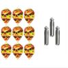 iFlight 3 Sets of Ruthless Standard Dart Flights Plus 1 Set of 3 Aluminum Dart Flight Protectors (Hamburger) view 1