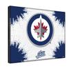 Winnipeg Jets 15" x 20" Officially Licensed Logo Canvas by the Holland Bar Stool Co. view 2