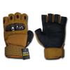 Rapdom Tactical Half Finger Knuckle Gloves, Coyote, X-Small view 2