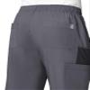 Maevn EON Men's Half Elastic 8-Pocket Cargo Scrub Pants (Small Short, Pewter) view 4