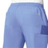 Maevn EON Men's Half Elastic 8-Pocket Cargo Scrub Pants (Large Short, Ceil Blue) view 4