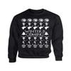ALLNTRENDS Adult Crewneck Winter is Coming Ugly Christmas Sweater Holiday (M, Black)