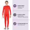 Rocky Thermal Underwear Kids, Boys Thermal Underwear Set Long Johns Thermals Kids Base Layer kid thermals top bottom set Boys Winter Clothes Shirt & Pants, Ski/Extreme Cold (Red, Large) view 2