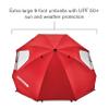 Sport-Brella Premiere XL UPF 50+ Umbrella Shelter for Sun and Rain Protection (9-Foot, Red), Model:BRE01-XL-025-02 view 3