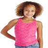 Cutie Patootie - Girls - Lace Overlay Racerback Tank - 6 - Pink view 1