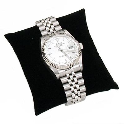 888 Display, USA - 4-pieces Bracelet Watch Pillow Jewelry Displays (3" x 3", Black Velvet)